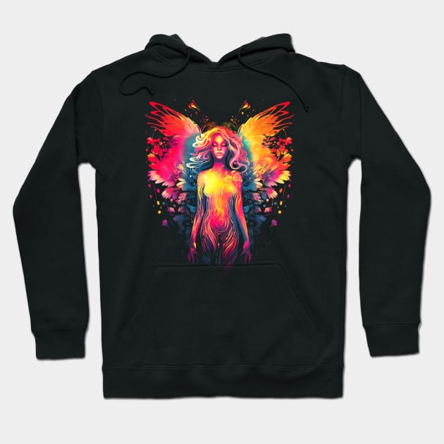 Psychedelic Angel #1 Hoodie by Butterfly Venom